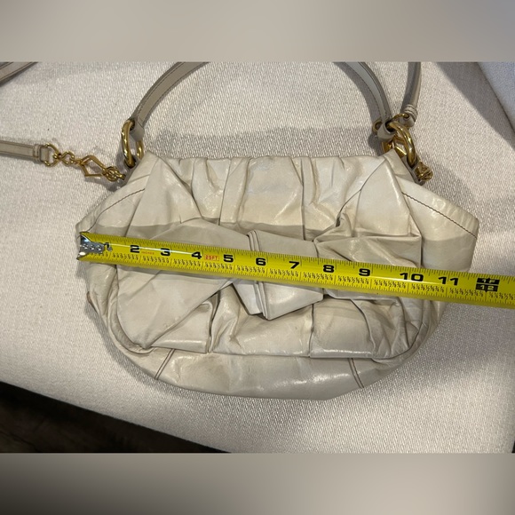 Auth. Prada Bow Bag 2 Way VGUC, Triangle Logo, Soft Nappa, Gorgeous! - Picture 12 of 14